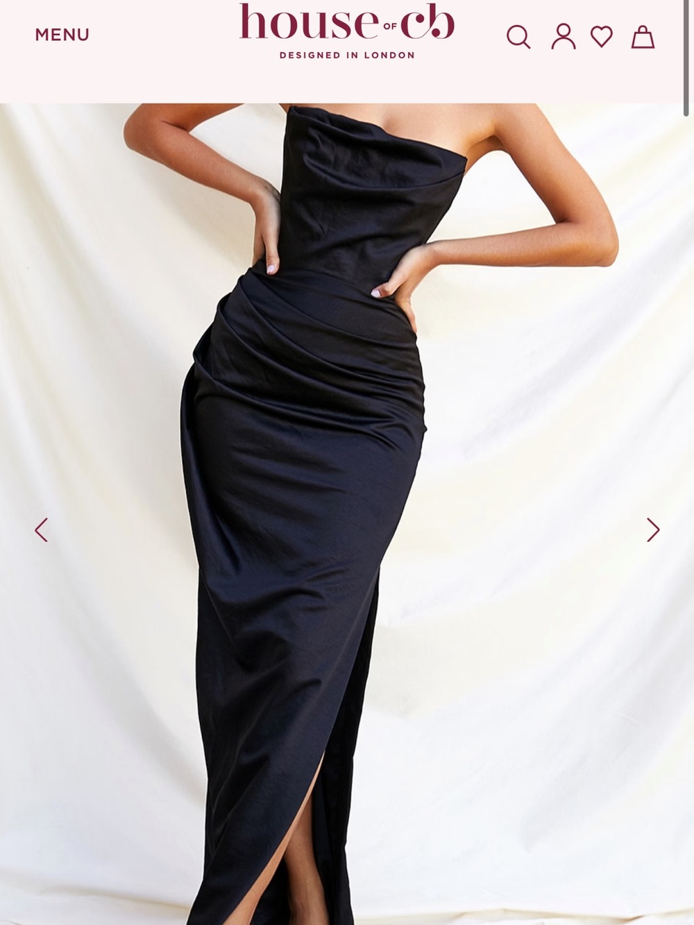 House of CB Black Adrienne Dress